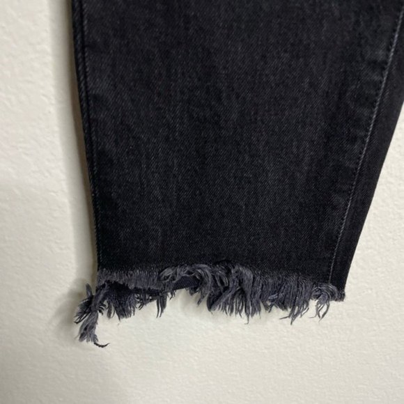 Carmar Black‎ Floral Distressed Mom Jeans 27 - Picture 2 of 5